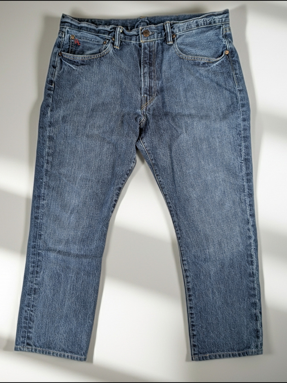Polo Ralph Lauren  Jeans Men's 35X25 Blue Medium Wash Slim Fit